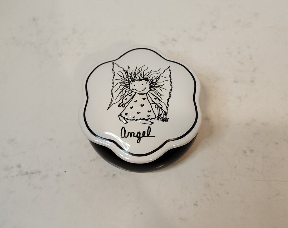 Children Of The Inner Light Trinket Ceramic Box "Be Open To Help From An Angel"